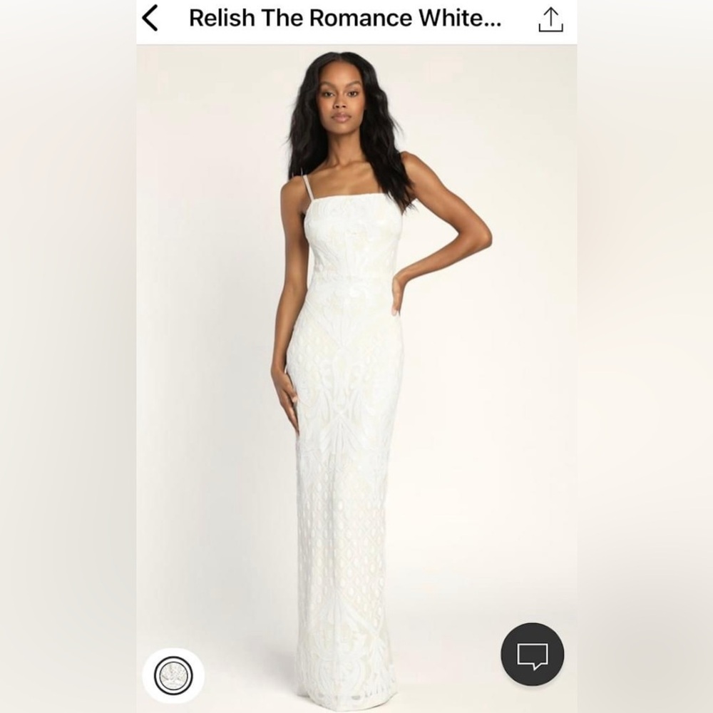 Lulus relish the romance stretchy bridal maxi dress